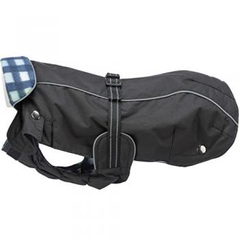Abrigo de Invierno Trixie Rouen Negro M, 54-58 cm, Forro Removible