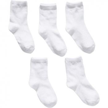 Pares de medias deportivas infantiles blancas 5 pares