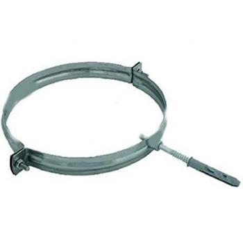 Collier de cheminée 10 cm (100 mm) avec vis à goujon en acier inoxydable AISI 304