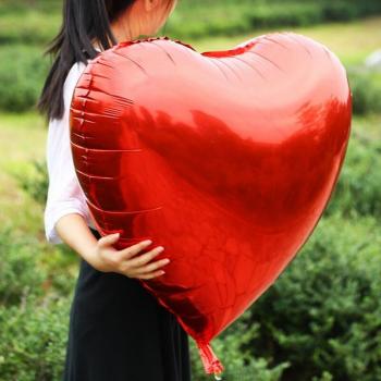 Globos de Papel de Aluminio en Forma de Corazón - 10 Unidades