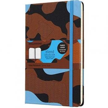 Moleskine Blend Notizbuch (A5, Liniert, Camouflage Blau)