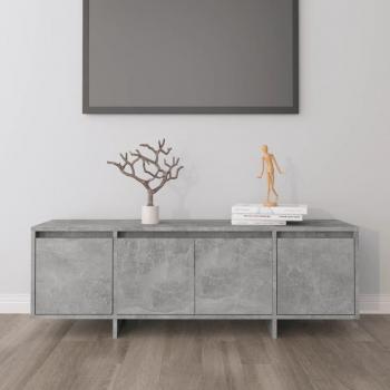 Vidaxl Mueble de TV de madera contrachapada gris hormigón