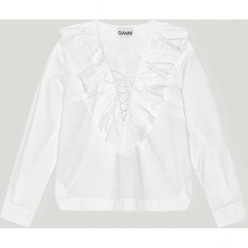 Ganni Top E Blusa Bianco Donna Taglia 40
