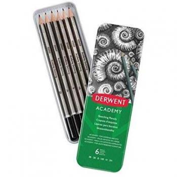 6 Crayons d’esquisse Derwent – Pack de 6