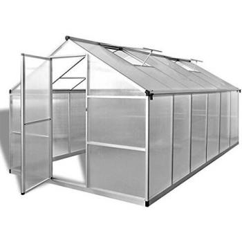 VidaXL Serre renforcée en aluminium 9,025 m²