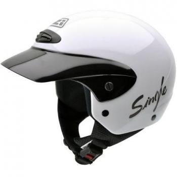 Casco NZI Jet SINGLE JUNIOR BLANCO brillo talla S