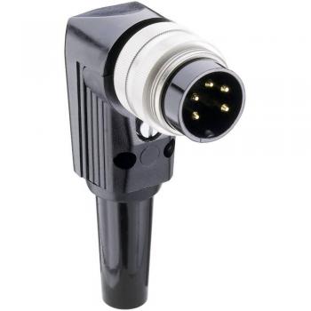 Lumberg WSV 40 Right Angle DIN Connector, 4-Pin, Silver