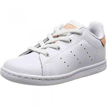 Adidas Originals Stan Smith Leather Trainers White/Pink