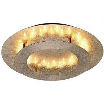 Plafón semiempotrado LED Nevis 18W oro