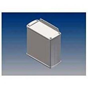Toolland Aluminiumgehäuse - Weiß - 110 x 105,9 x 45,8 mm - mit Flansch