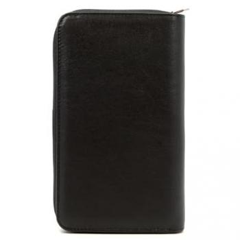 Compagnon de Voyage Cuir Multicolore Hexagona Noir - Compatible Cartes et Documents pour Femme