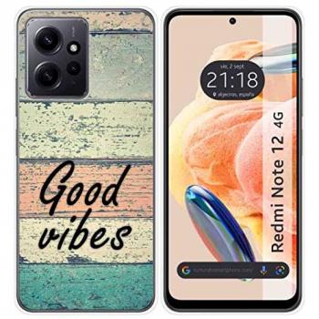 Funda Silicona para Xiaomi Redmi Note 12 4G diseño Madera 01