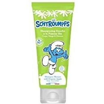 Le comptoir du bain les schtroumpfs shampooing douche à la pomme bio 200ml