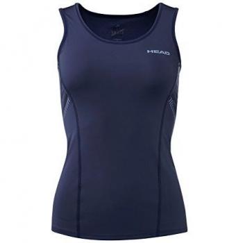 Camiseta Head Club de tirantes en azul marino, talla XS
