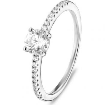 FAVS Rhodinierter Damenring aus 925er Silber