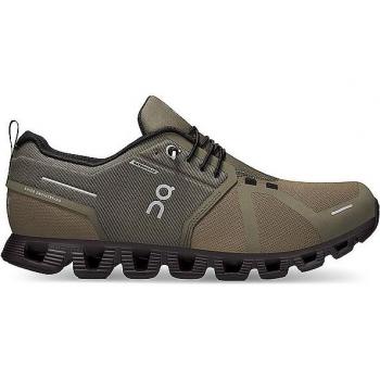 On Cloud 5 Waterproof Textile Men's Low-Top Sneakers - Colour: Olive Black