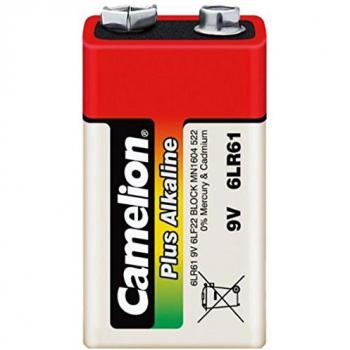CAMELION 9V-Blockbattery, Plus Alkaline, 1 Piece