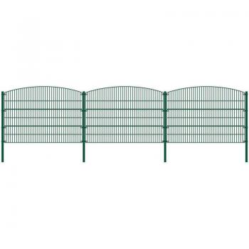 Home Deluxe Recinzione a Doppia Asta Antracite/Verde – 120 cm x 20 m