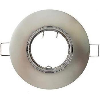 Aro empotrable redondo orientable Titanio 105 mm LED