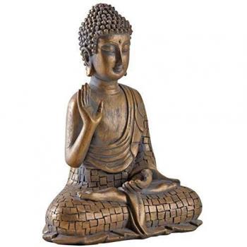 Sitzender Buddha in Gold