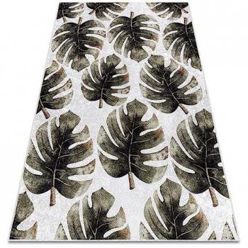 Green Monstera Anti‑Slip Washable Rug (Miro 52102.801) – 120×170 cm
