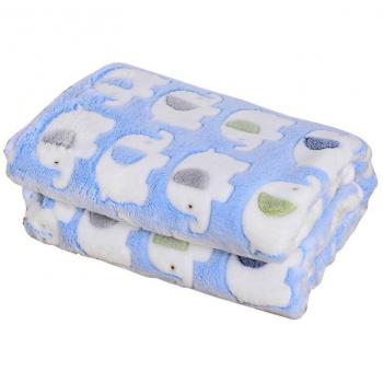 Elephant Print Pet Towel Mat