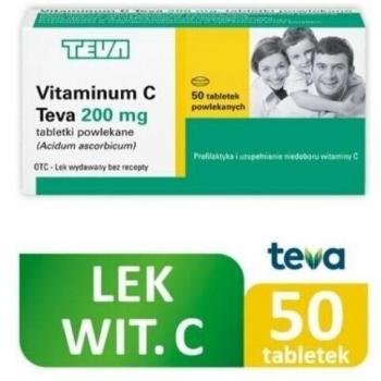 Vitaminum C Teva 200 mg 50 tabletek