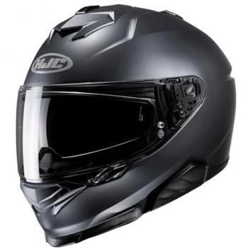 Casco HJC i71 Sólido - Negro Gris Talla 2XL