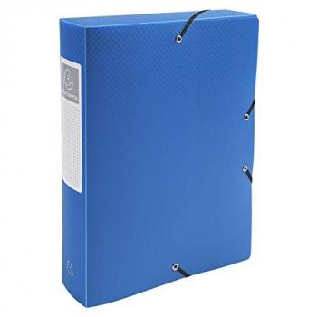 Boîte Exabox 60mm en PP opaque A4 bleu clair