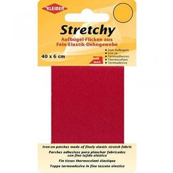 KLEIBER Stretchy Bügel Flicken, 400 x 60 mm, rot