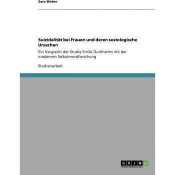 SuizidalitÃ¤t bei Frauen und deren soziologische Ursachen