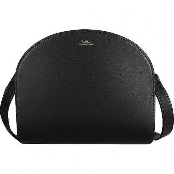 A.P.C. Ledertasche Demi-Lune schwarz für Damen
