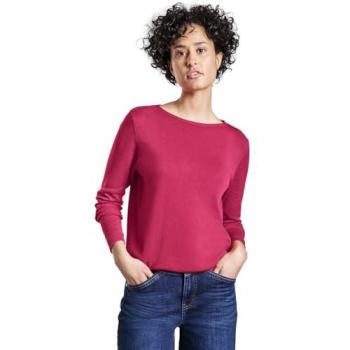 Pull Street One Femme Maille Douce Rose