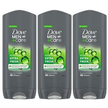 Men+Care Body & Face Wash Extra Fresh, Refreshing, 3x400ml