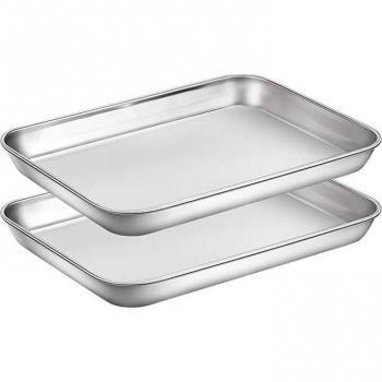 Chef Cookie Sheets Set - 2 Pcs Baking Pans