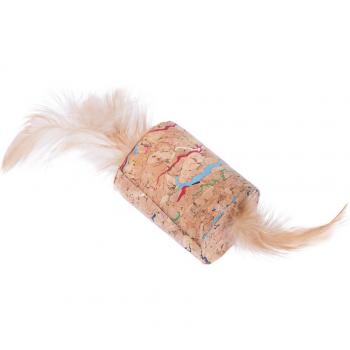Gioco per gatti TIAKI in sughero con piume e catnip - 1 pezzo