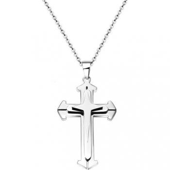 Collar Cruz Cristiana con Oración para Hombre y Mujer