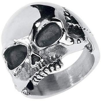 Anello etNox Hard & Heavy - Skull Head - Uomo - Argento