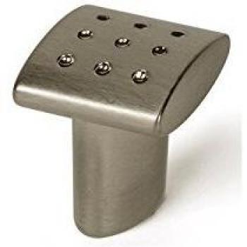 Pomo de Mueble Zamak con Acabado Níquel Satinado, 20×20×24 mm
