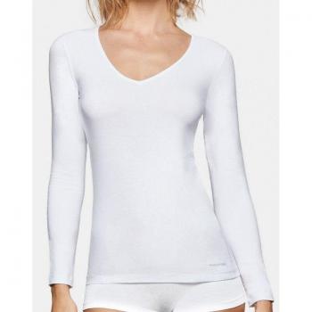 Camiseta Térmica de Mujer de Manga Larga con Escote en V - Impetus