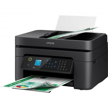 Epson WorkForce WF-2935DWF - Multifunktionsdrucker - Farbe - Tintenstrahl - 216 x 297 mm (Original) - A4/Letter (Medien) - bis zu 10 Seiten/Min. (Drucken) - 100 Blatt - 33.6 Kbps - USB 2.0, Wi-Fi(n) (C11CK63405DA)
