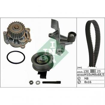 Ina Zahnriemensatz mit Wasserpumpe Audi A4 A6 VW Passat 2.0
