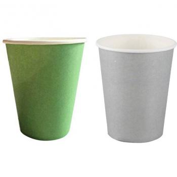 Green & Silver 9oz Party Cups – 40 Pack, Plain Tableware