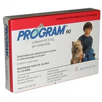 PROGRAM PERROS 60 6 Comprimidos (2,5-7 Kg) desparasitar perros