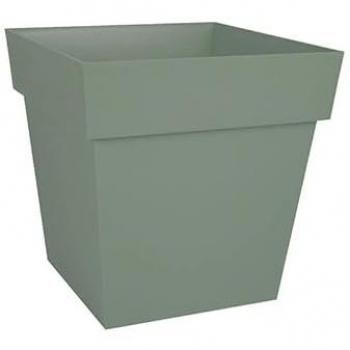 Pot carré EDA 10,2L - Vert laurier - 25x25cm