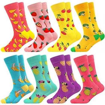 Facefuture Lustige Socken Bunte Phantasie Strümpfe Glücklich Baumwolle Sock 8 Pairs