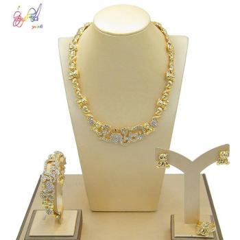 Bijoux plaqués or Yulaili en forme de cœur