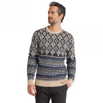 Bendorff Jersey Casual de Hombre Jacquard Azul