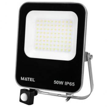 Proyector LED Matel 50W Sensor Samsung Luz Fría