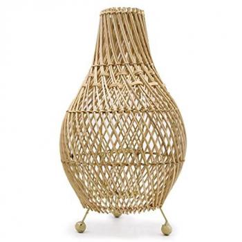 Natural Rattan Desk Light